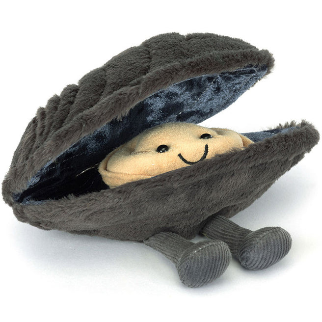 jellycat amuseables knuffelmossel michelle - 17 cm | 1