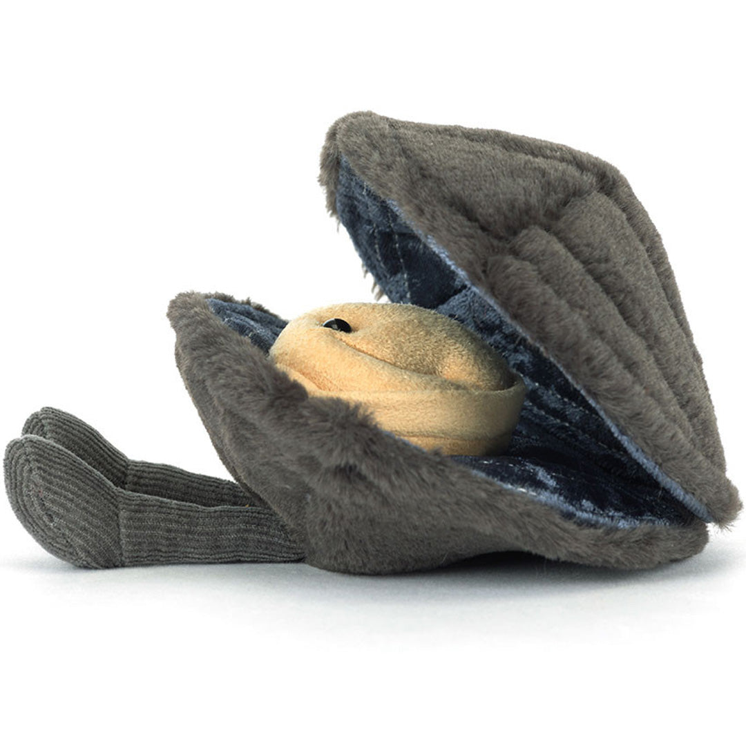 jellycat amuseables knuffelmossel michelle - 17 cm | 3