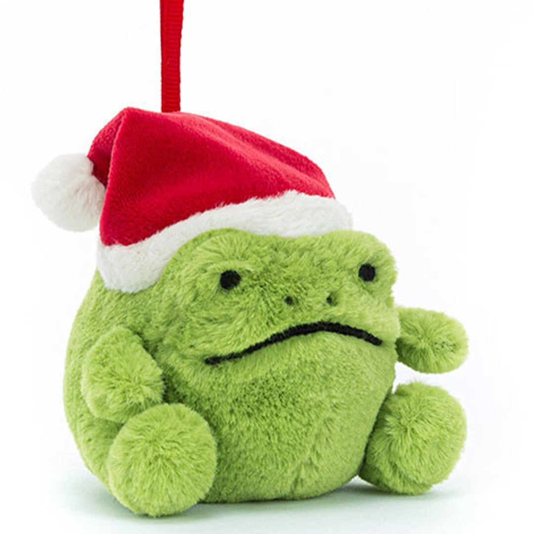 jellycat kersthanger ricky rain frog - 8 cm | RR6FD | 0
