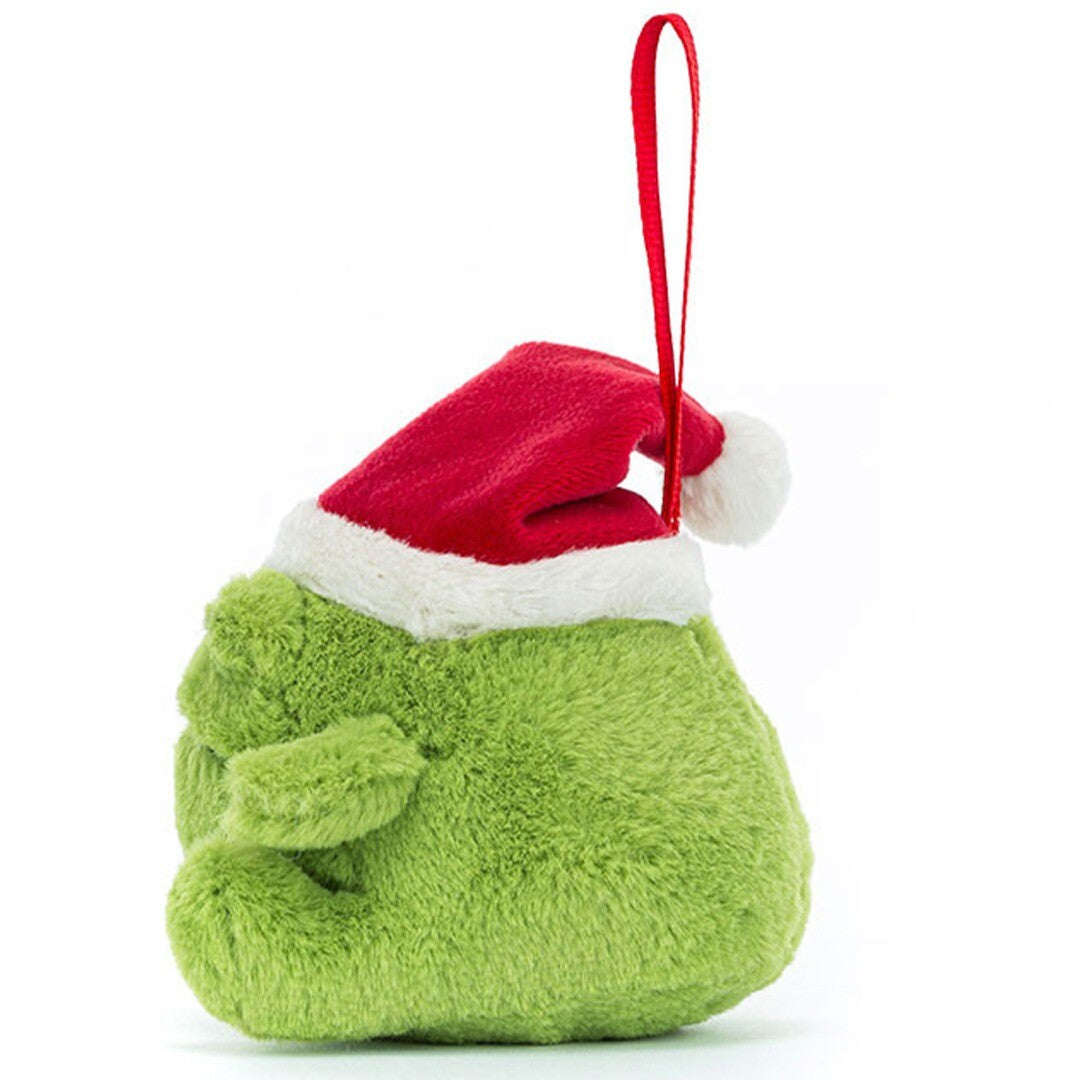 jellycat kersthanger ricky rain frog - 8 cm | RR6FD | 3