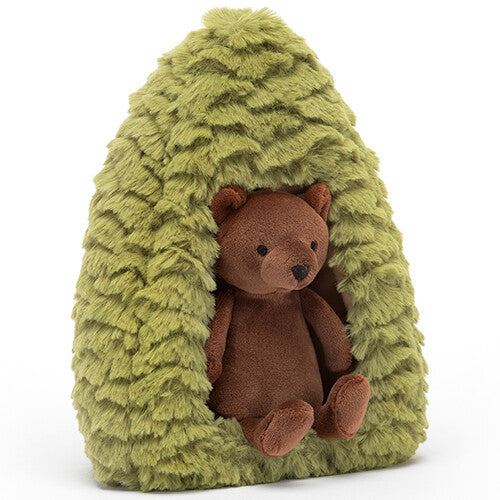 jellycat knuffelbeer en boom - forest fauna bear - 19 cm | FORF2B | 1