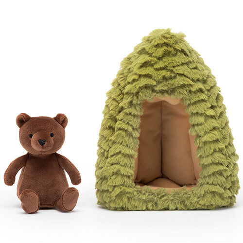 jellycat knuffelbeer en boom - forest fauna bear - 19 cm | FORF2B | 2