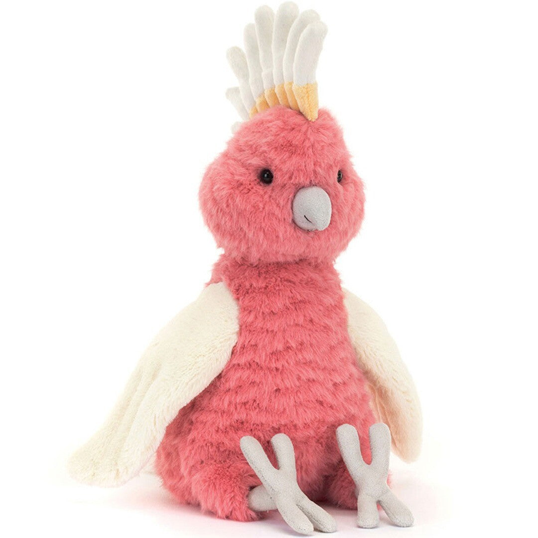 jellycat knuffelcockatoo squawkatoo - 25 cm | CKT3P | 0