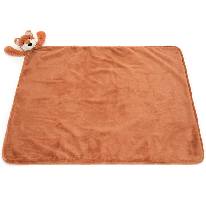 BLNK2FXC | jellycat knuffeldekentje bashful vos - 70x56 cm | 2