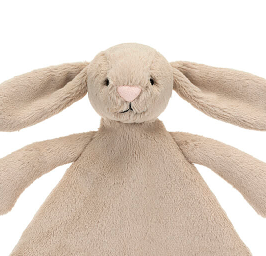 jellycat knuffeldoek bashful beige konijn - 27 cm  | CMF4B | 2