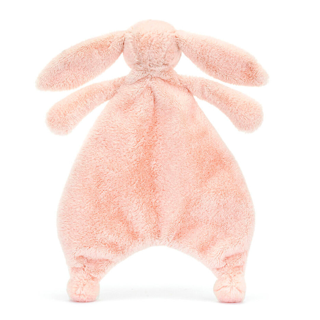 jellycat knuffeldoek bashful blush konijn - 27 cm  | CMF4BLU | 2