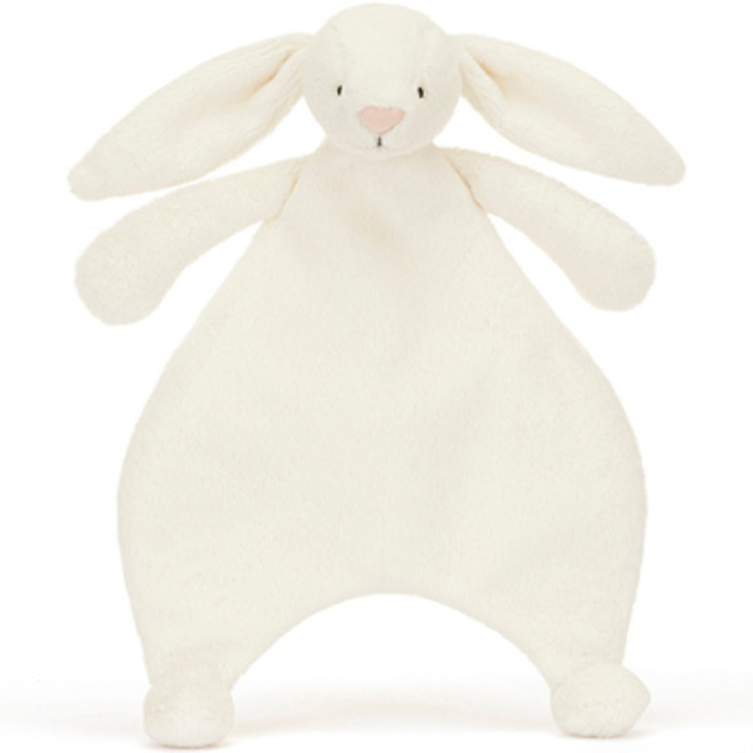 jellycat knuffeldoek bashful cream konijn - 27 cm  | CMF4BC | 0
