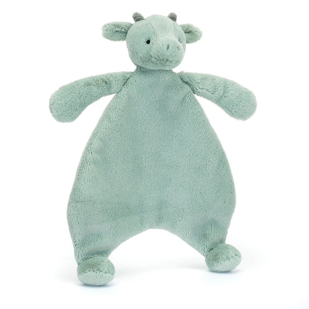 jellycat knuffeldoek bashful draak - 27 cm  | CMF4BDR | 0