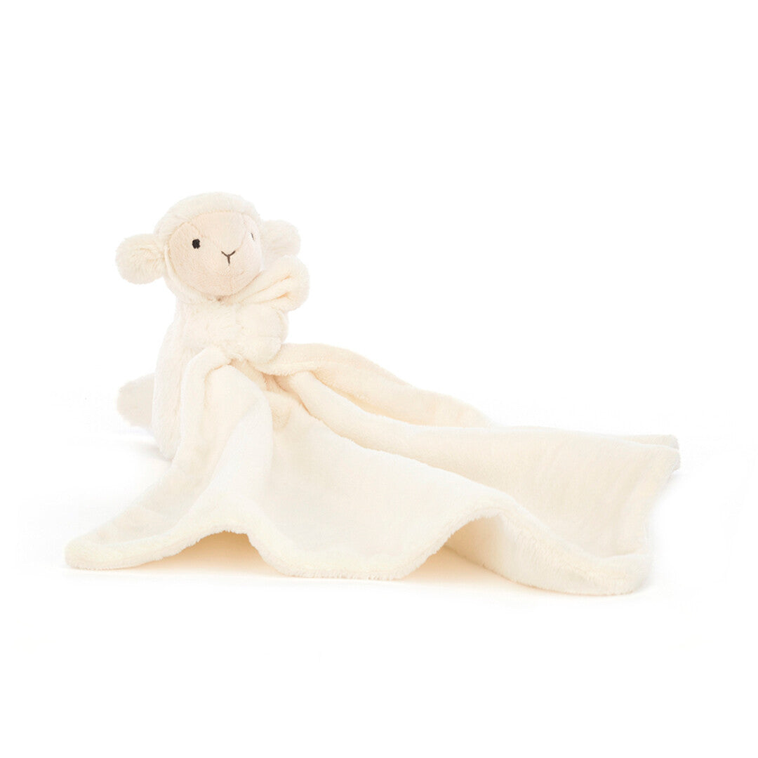 jellycat knuffeldoek bashful lammetje - 34 cm  | STH4LAM | 0