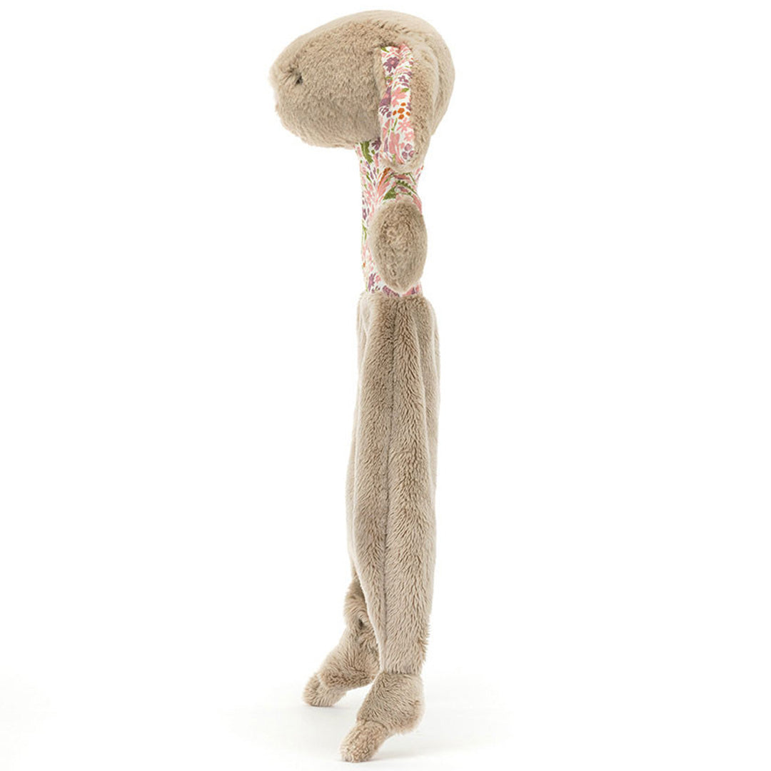 jellycat knuffeldoek blossom beige konijn - petal - 27 cm