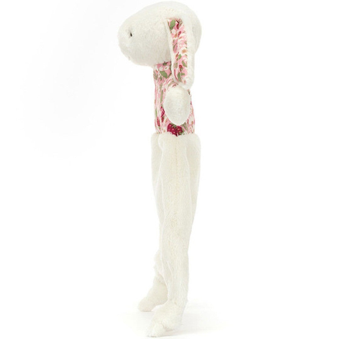 jellycat knuffeldoek blossom cream konijn - berry - 27 cm | CMF4MS | 1