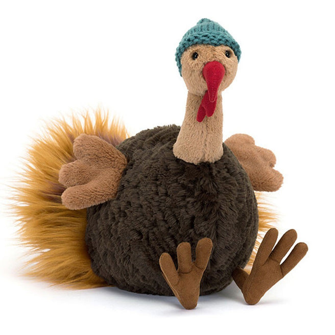 jellycat knuffelkalkoen theo - 29 cm  | THEO2TKY | 0