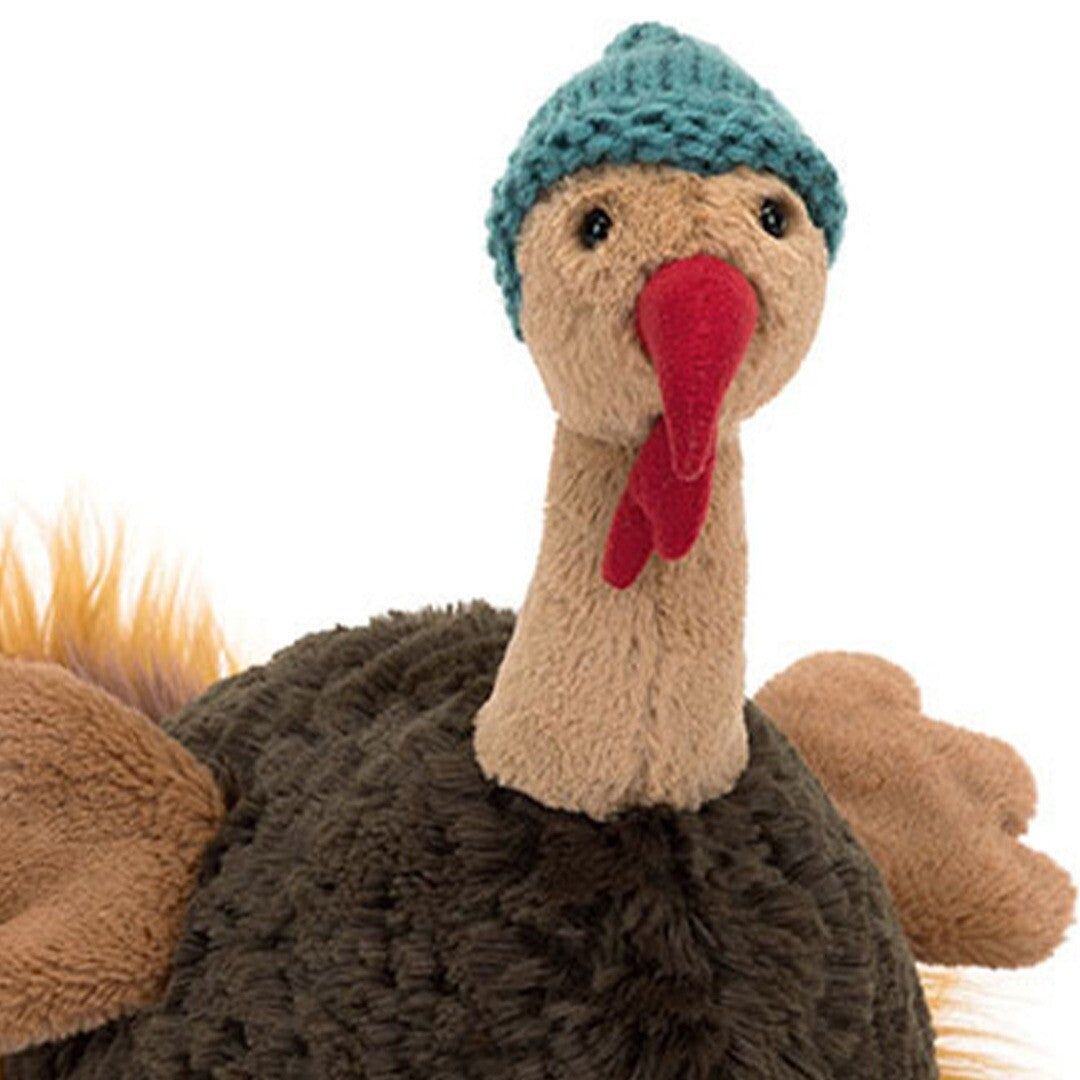 jellycat knuffelkalkoen theo - 29 cm  | THEO2TKY | 1