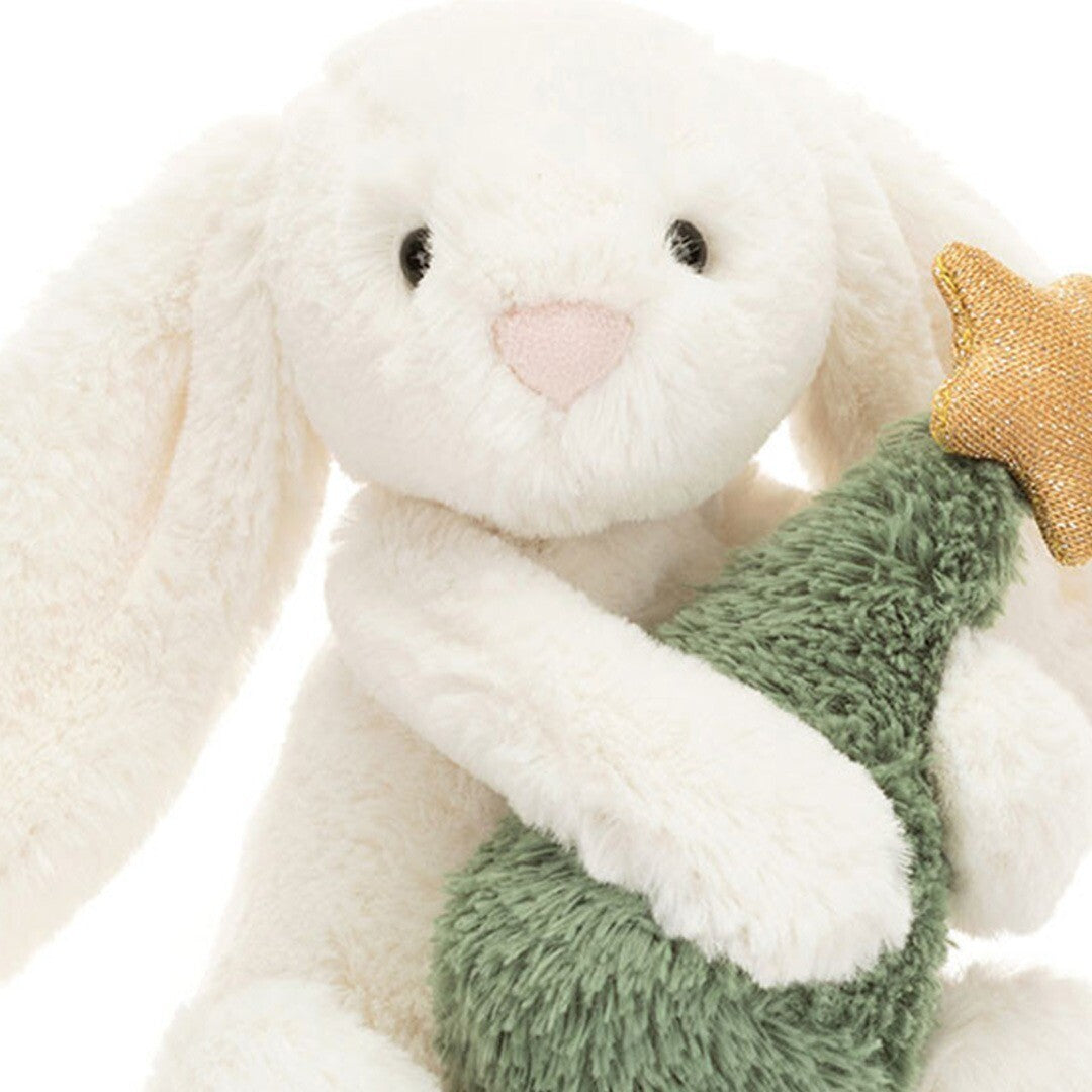 jellycat knuffelkonijn bashful kerstboom - 18 cm | BB6CT | 1