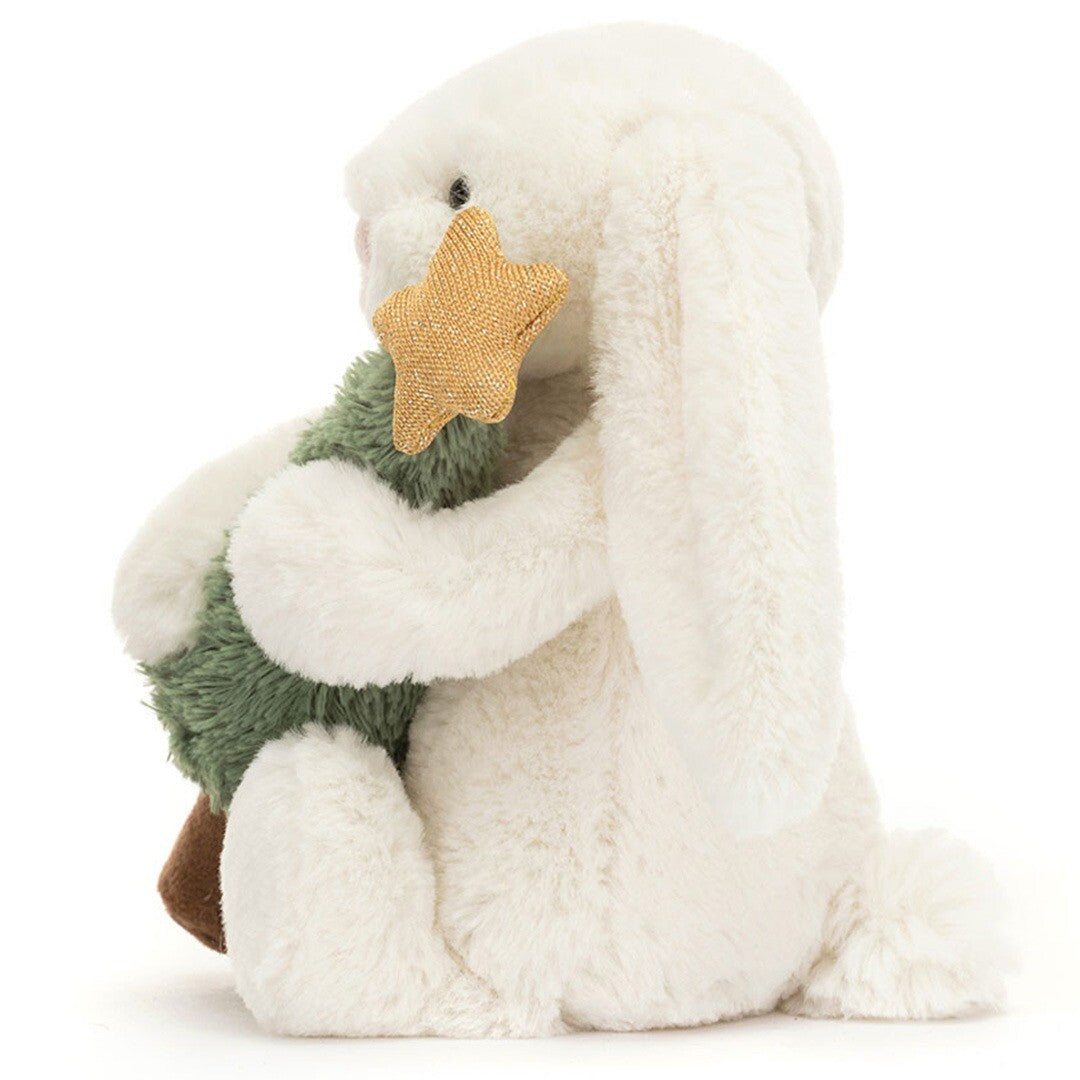 jellycat knuffelkonijn bashful kerstboom - 18 cm | BB6CT | 2