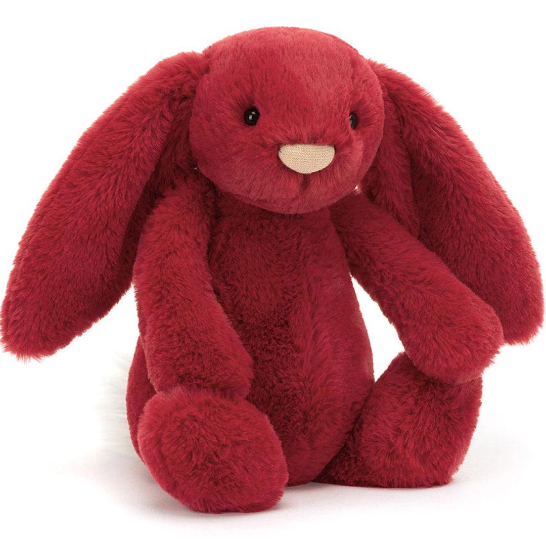 jellycat knuffelkonijn bashful luxe bunny scarlett - 31 cm | 1