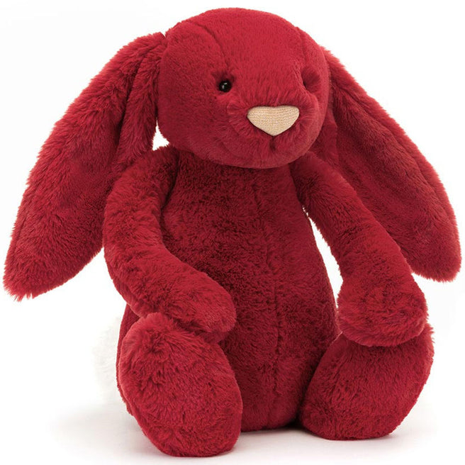 jellycat knuffelkonijn bashful luxe bunny scarlett - 51 cm | 1