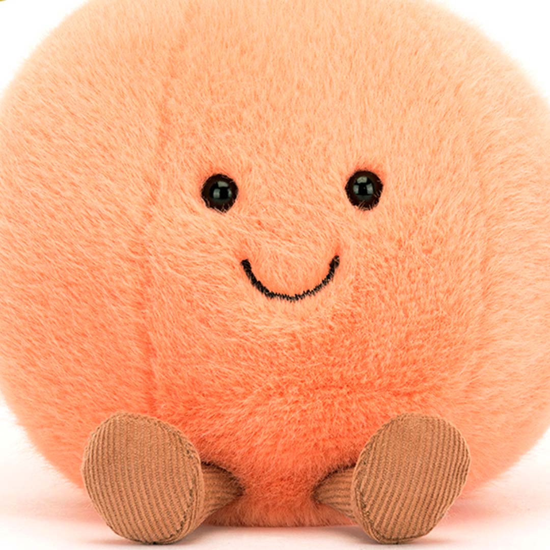 Jellycat knuffelperzik amuseables - 14 cm | ilovespeelgoed