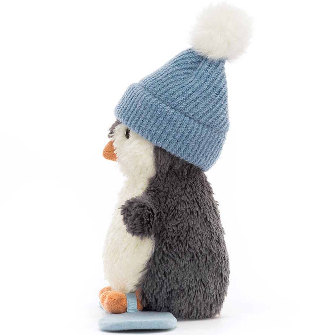 jellycat knuffelpinguïn peanut snowboard - 12 cm | 3