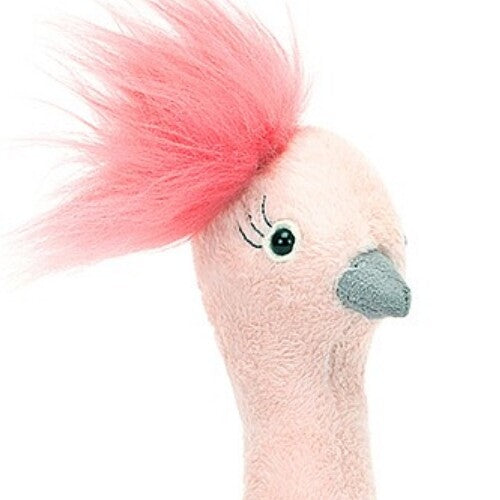 jellycat knuffelstruisvogel fou fou - 20 cm | FOU3O | 1