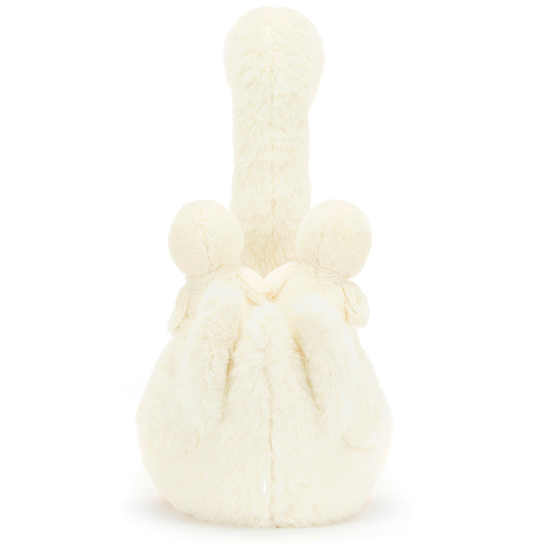 jellycat knuffelzwaan met jongen - featherful - 39 cm | FEA2S | 4