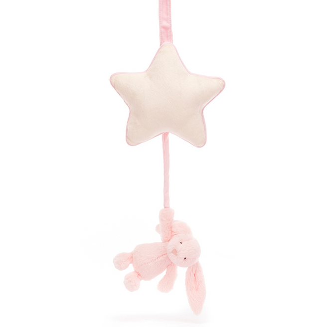 jellycat muziekdoosje bashful pink konijn - 30 cm | MP4BP | 0