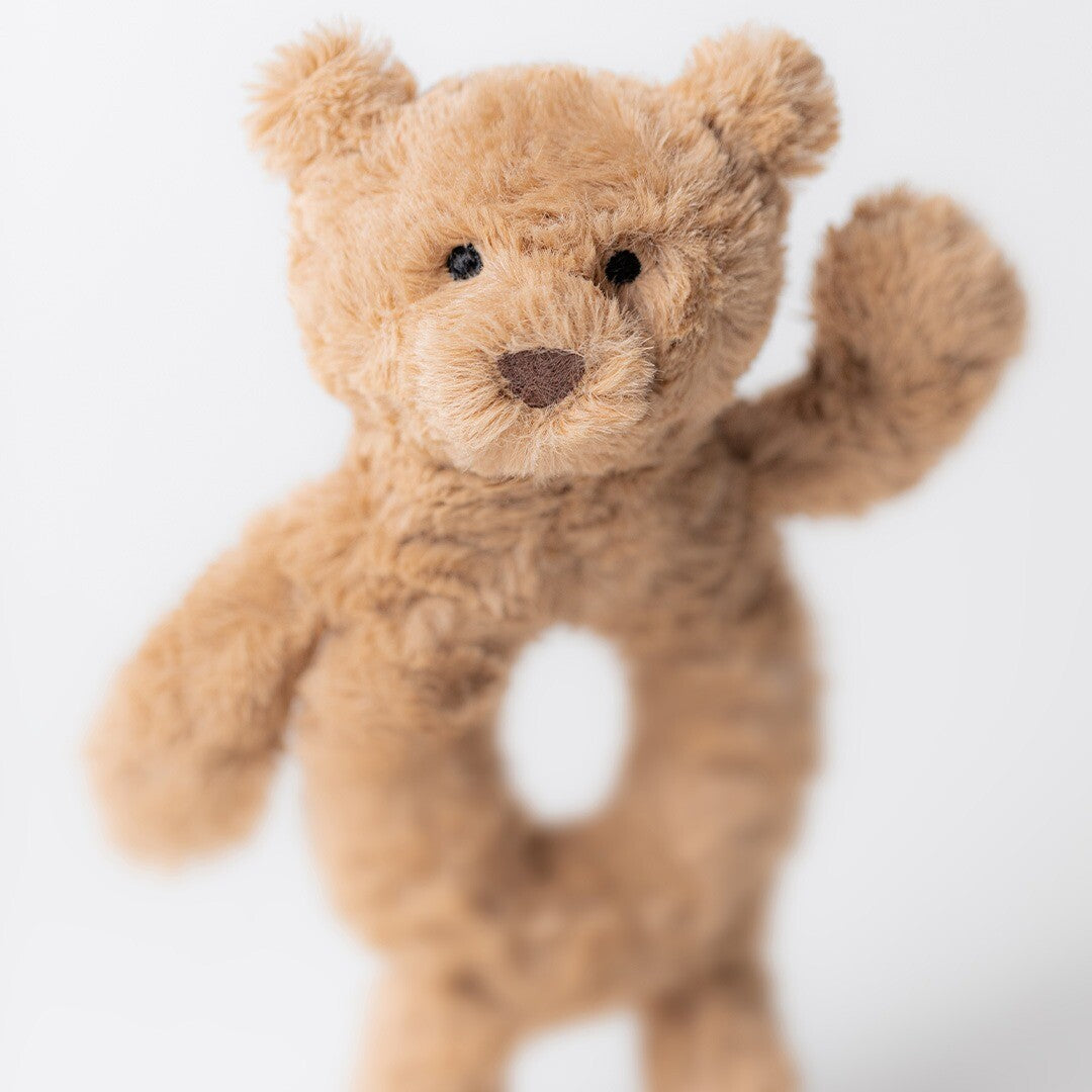 jellycat rammelaar bartholomew beer - 18 cm  | BAR4RR | 1