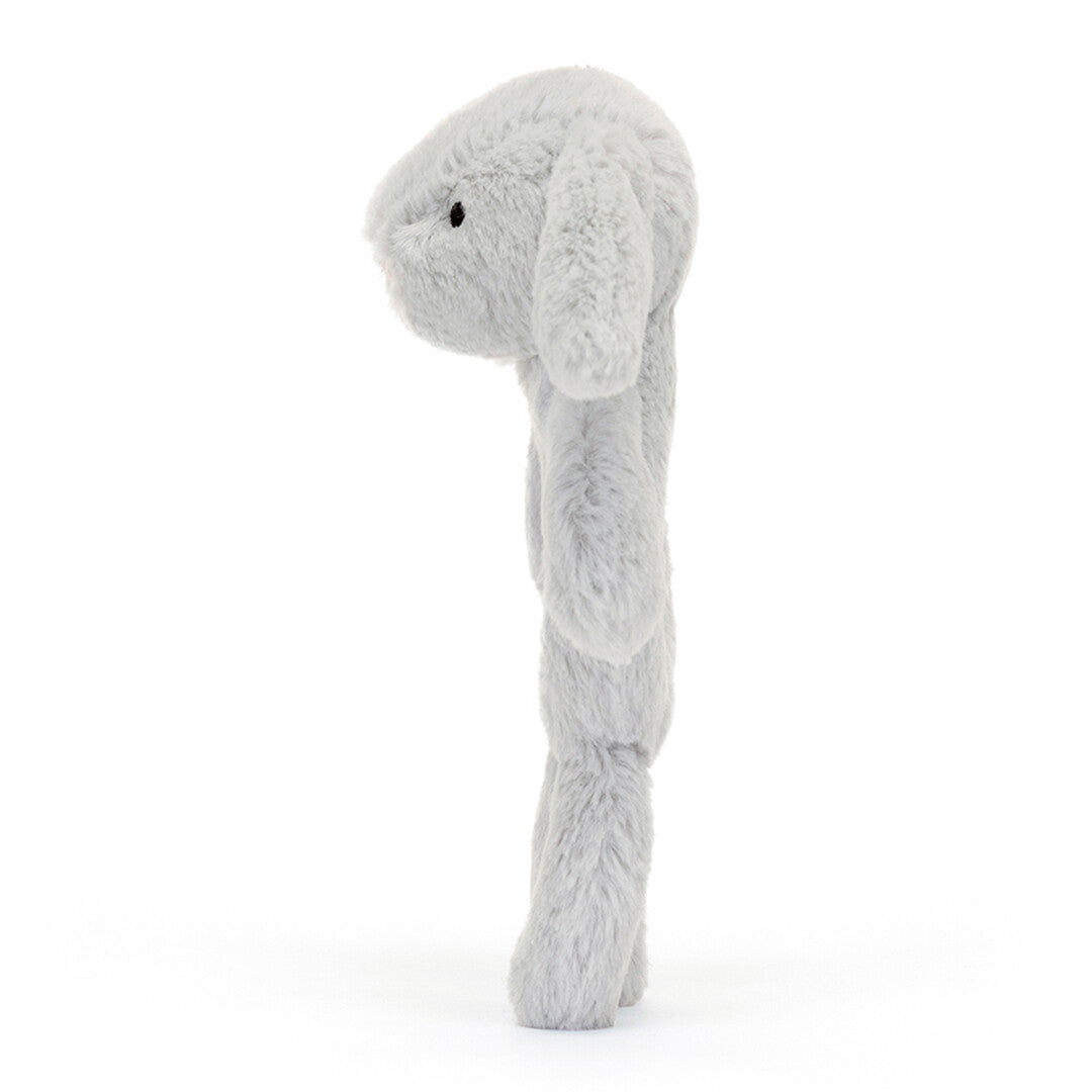 jellycat rammelaar bashful silver konijn - 18 cm  | BRR4BS | 3