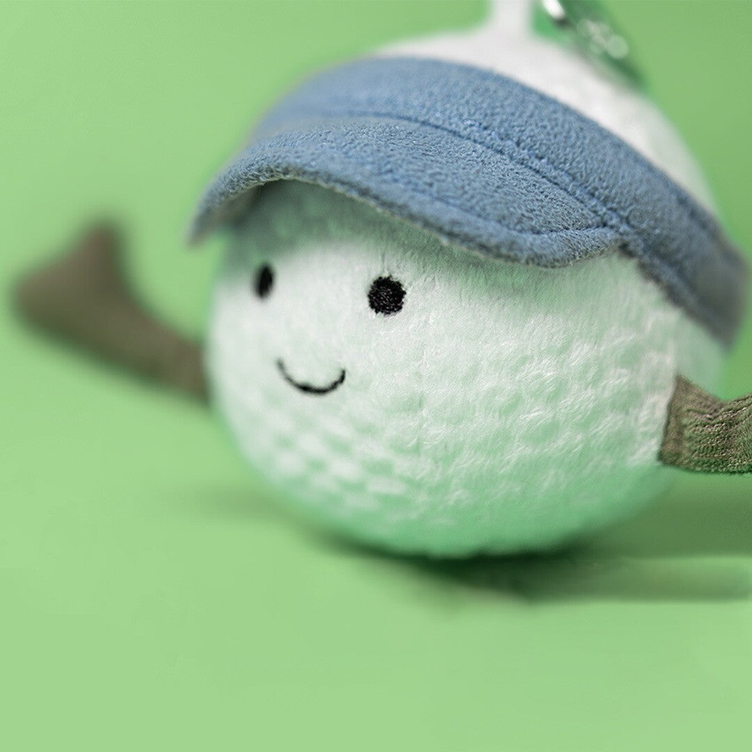 jellycat sleutelhanger amuseables golfbal - 12 cm | AS4GBC | 3