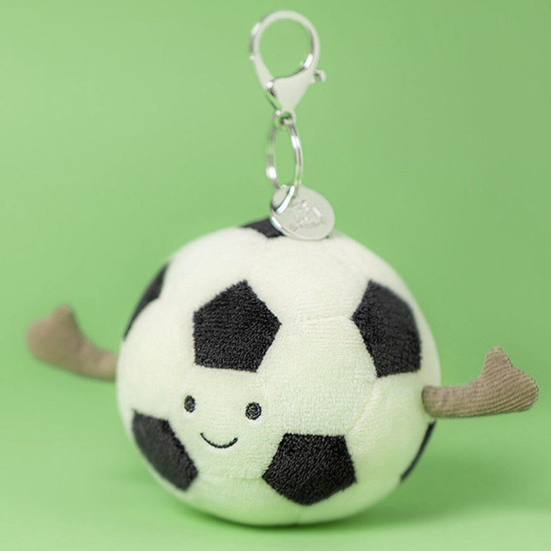 jellycat sleutelhanger amuseables voetbal - 16 cm | AS4UKFBC | 2