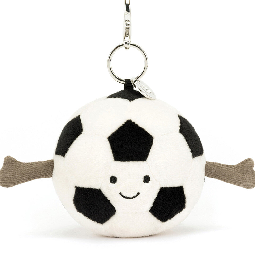 jellycat sleutelhanger amuseables voetbal - 16 cm | AS4UKFBC | 3