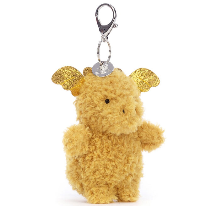 jellycat sleutelhanger draak little dragon - 18 cm  | LDG4BC | 0