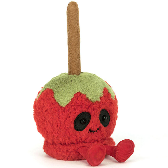 jellycat amuseables knuffelappel met toffee - 12 cm | A6TFA | 0