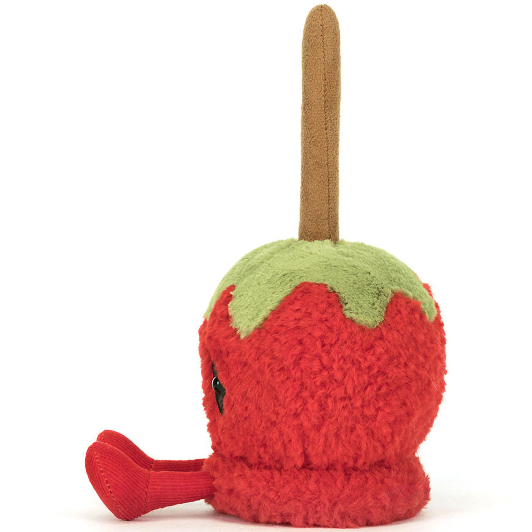 jellycat amuseables knuffelappel met toffee - 12 cm | A6TFA | 2