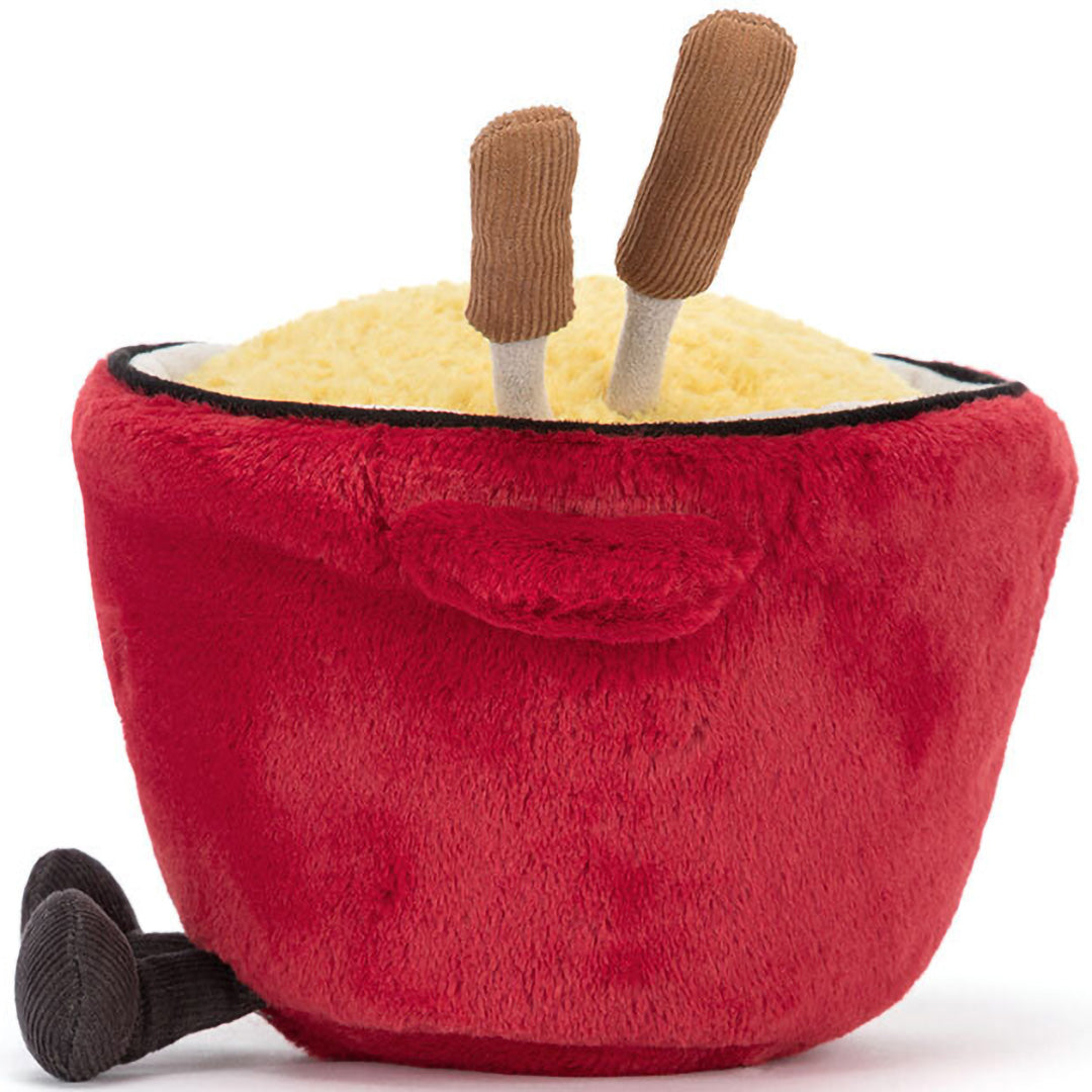 jellycat amuseables knuffelkaasfondue - 20 cm | A4CFN | 1