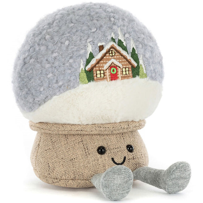 jellycat amuseables knuffelsneeuwbol - 20 cm | A4SG | 0