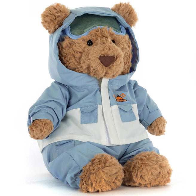 jellycat knuffelbeer bartholomew in skipak - 26 cm | BARM2SKI| 0