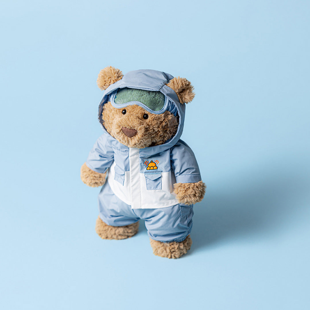 jellycat knuffelbeer bartholomew in skipak - 26 cm | BARM2SKI| 1