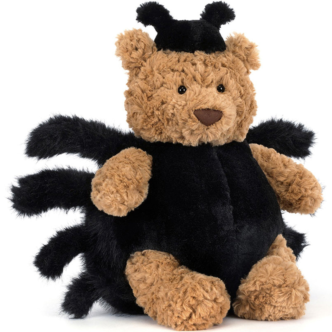 jellycat knuffelbeer bartholomew spider - 26 cm | BARM2SP | 0
