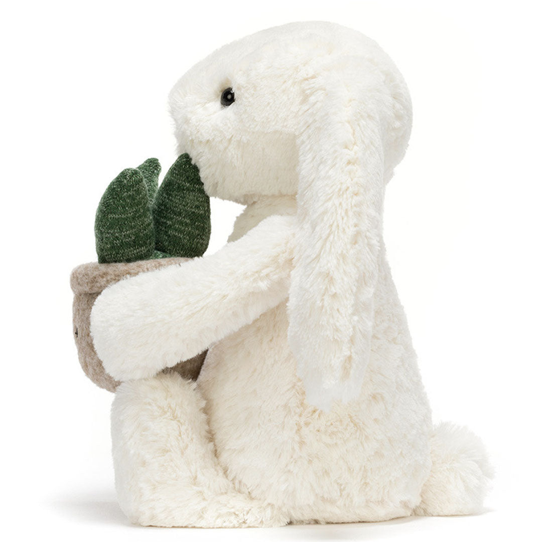 jellycat knuffelkonijn met plant - 31 cm | BB3PLA | 2