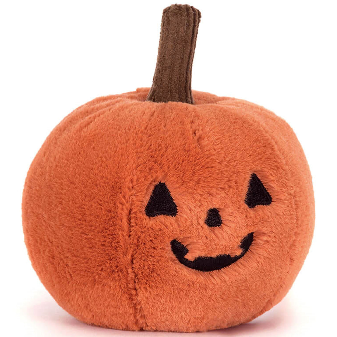 jellycat knuffelpompoen jack o lantern ooky - 12 cm | OOK3JOL | 0