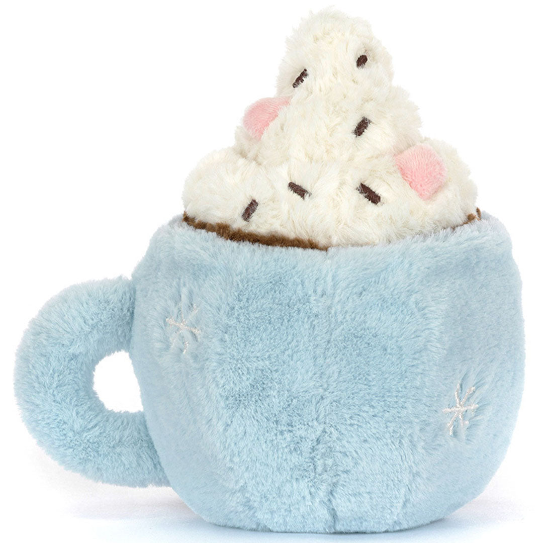 jellycat amuseables knuffelbeker warme chocolademelk - 21 cm | A4HOTCM | 2