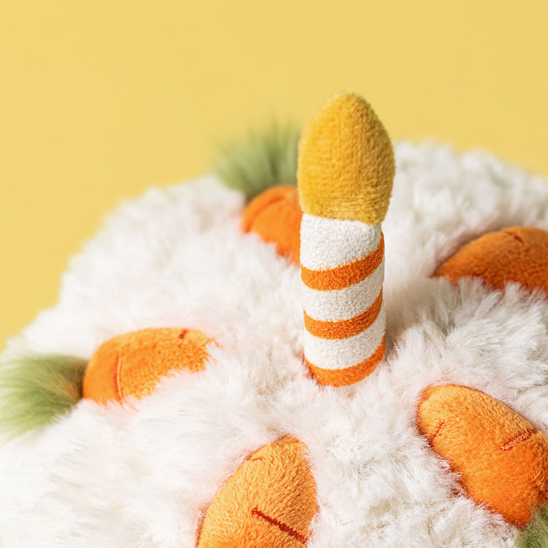 jellycat amuseables knuffelgebakje carrot cake - 15 cm | A2CRTC | 2