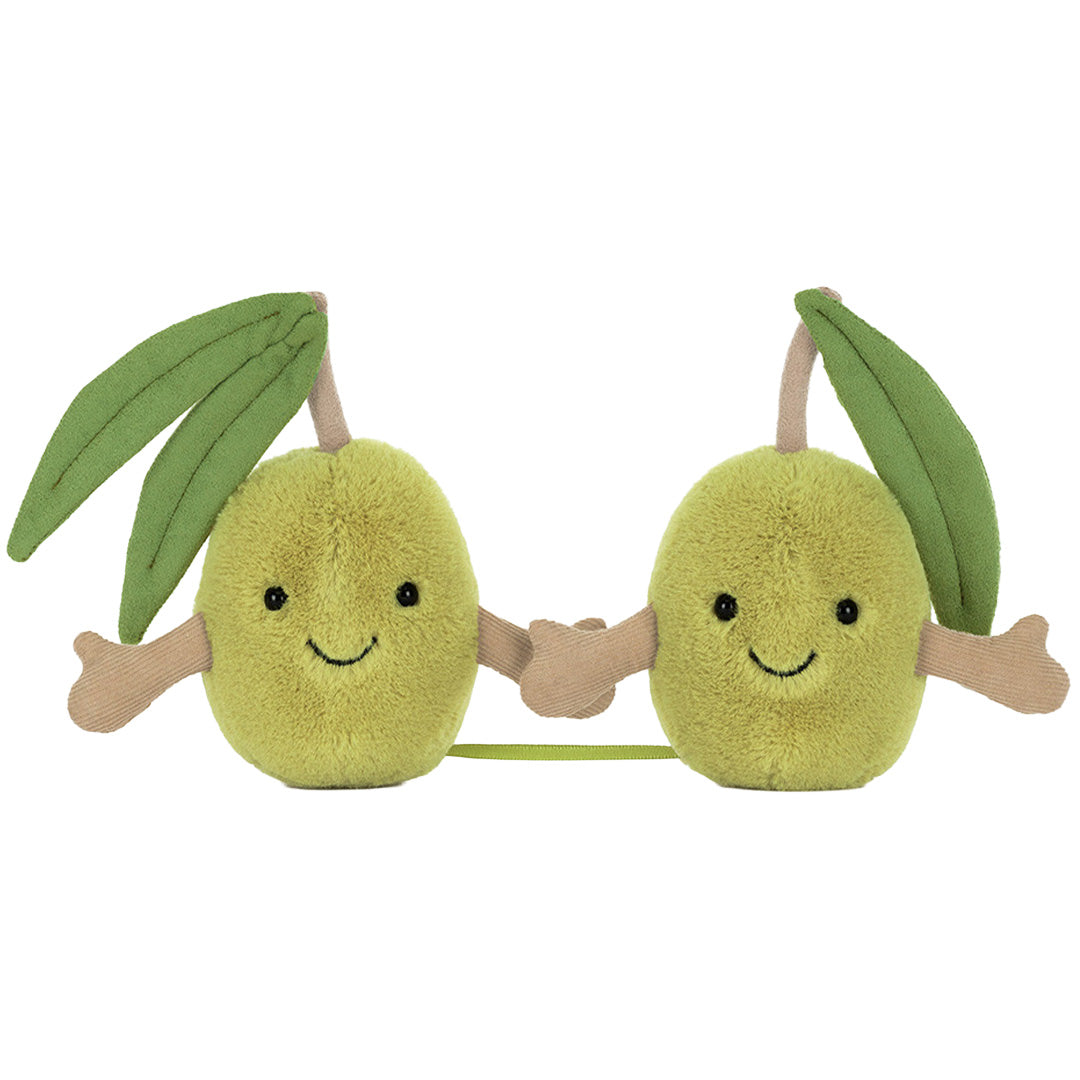 jellycat amuseables knuffelolijven pair of olives - 14 cm | A6OLI | 