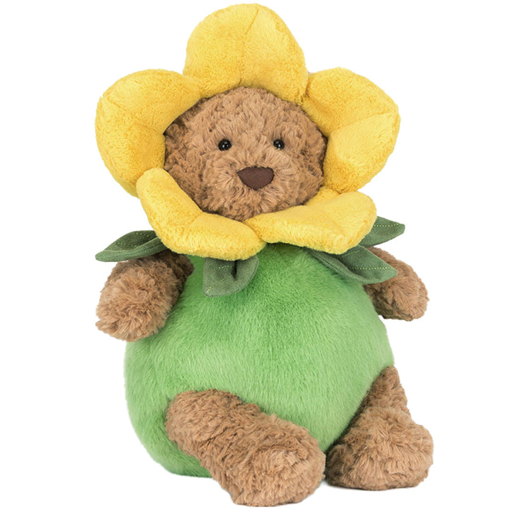 jellycat knuffelbeer bartholomew in narcispak - 26 cm | BARM2FL