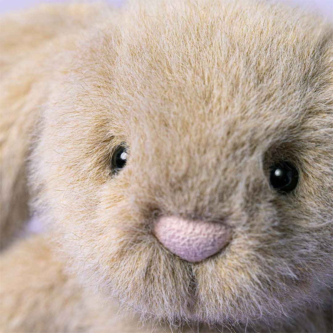 jellycat knuffelkonijn flufflet bunny - oat - 18 cm | ilovespeelgoed