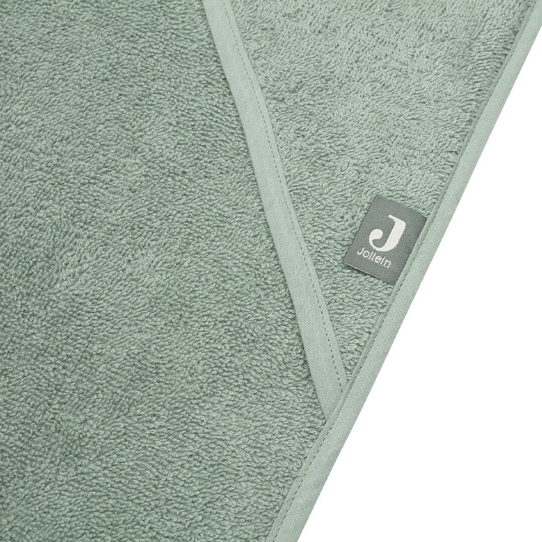 jollein badcape badstof - ash green - 100x100 cm | 534-836-00095 | 3