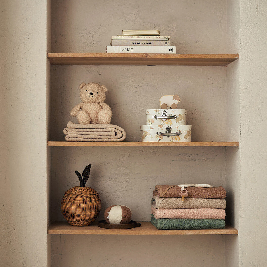 jollein badcape badstof - ash green - 100x100 cm | 534-836-00095 | 5