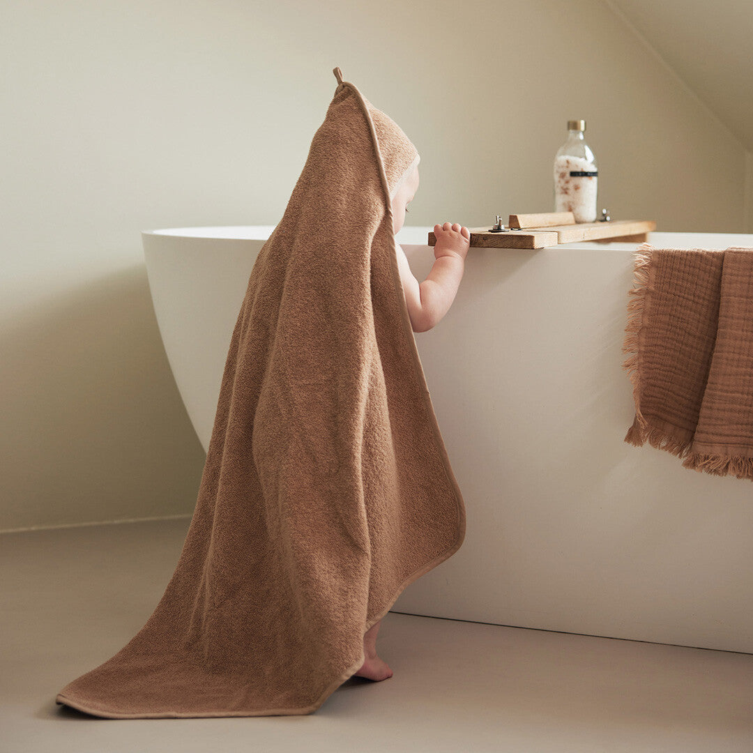jollein badcape badstof - biscuit - 75x75 cm | 534-514-00103 | 2