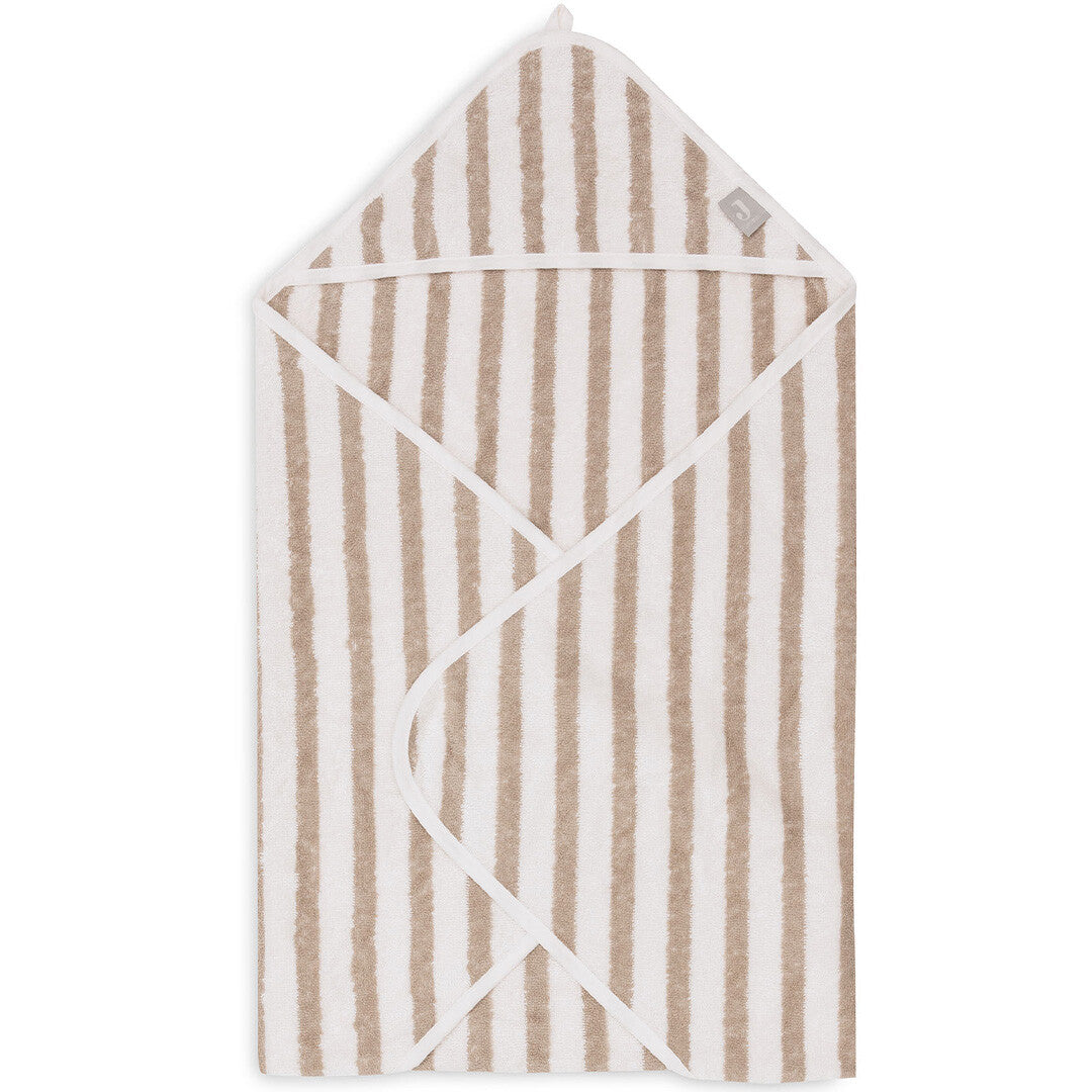 jollein badcape stripe terry - olive green - 75x75 cm | 534-514-67058 | 2